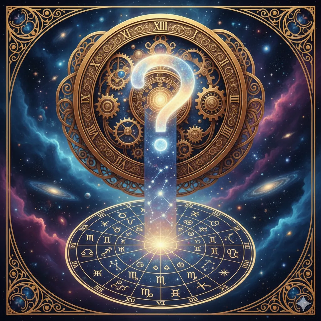 Illustration of Horary Astrology chart