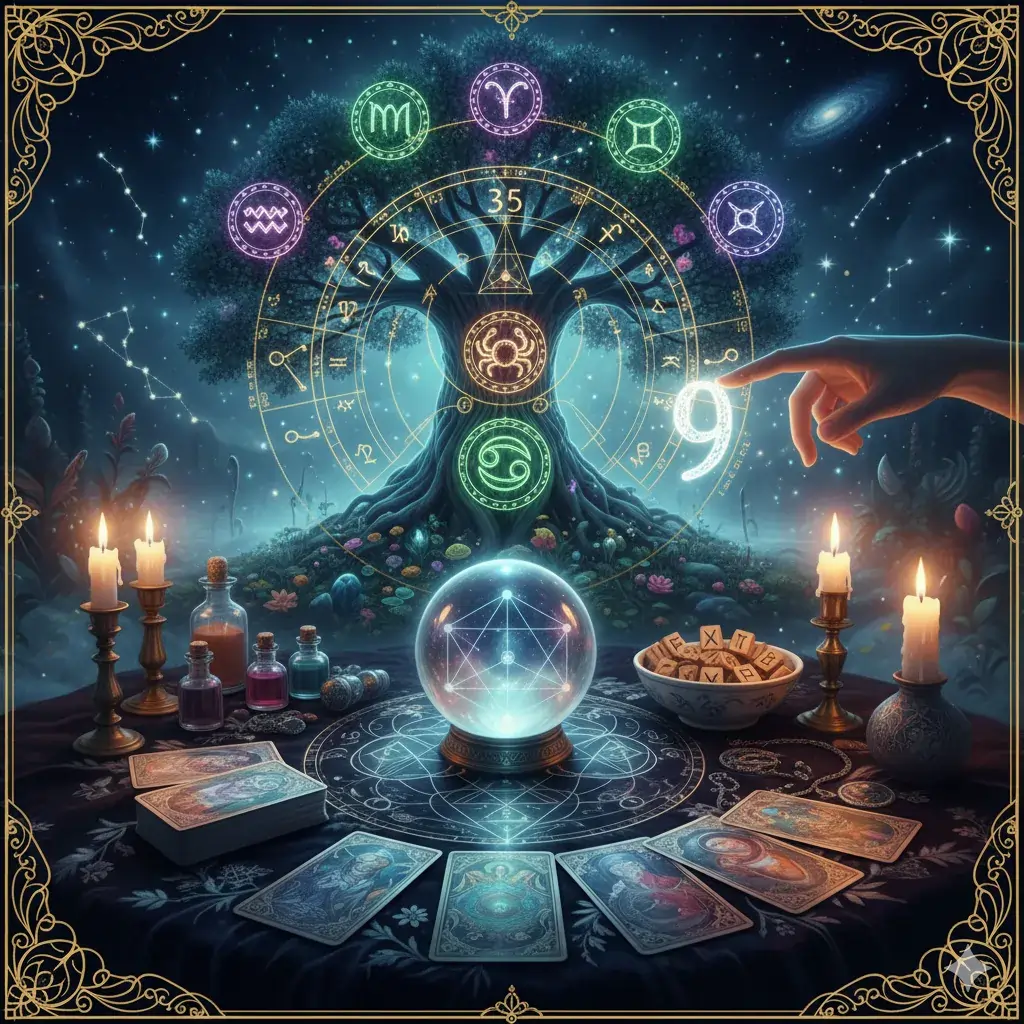 Illustration of the Celtic Tree Zodiac